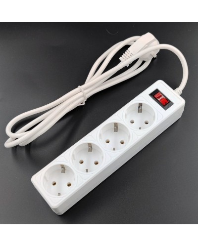 SP4W-530 GARDA. Сетевой фильтр 4 розетки,3м, белый. 5bites в Норильске