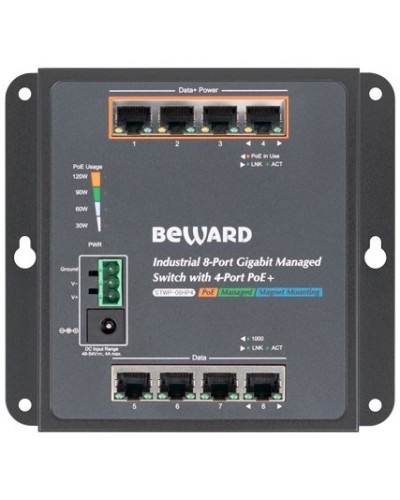 STWP-08HP4. Коммутатор 8-портовый. Beward в Норильске