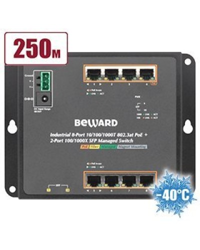 STWP-0802HP. Коммутатор 8-портовый. Beward в Норильске