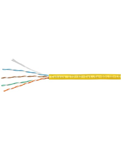 UTP-4P-Cat.5e-SOLID-LSZH-YL (9780c). Кабель «витая пара» (LAN) для структурированных систем связи. CABEUS в Норильске