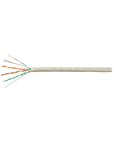 UTP-4P-Cat.5e-SOLID-GY-LIGHT-100 (9995c-5). Кабель «витая пара» (LAN) для структурированных систем связи. CABEUS в Норильске