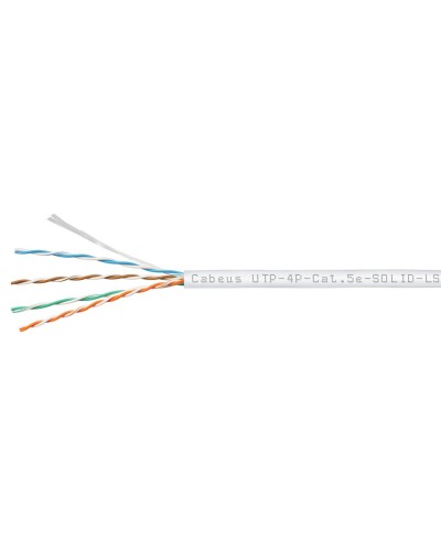 UTP-4P-Cat.5e-SOLID-LSZH-WH (9782c). Кабель «витая пара» (LAN) для структурированных систем связи. CABEUS в Норильске