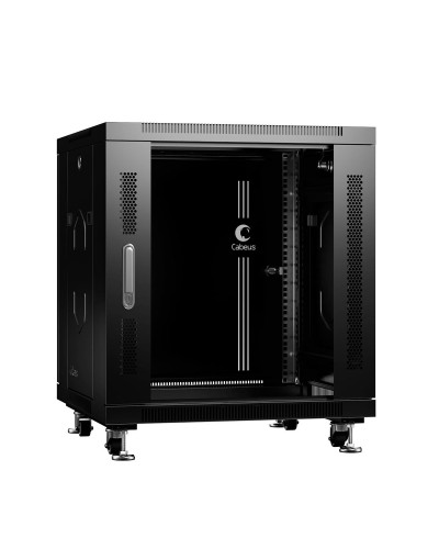 SH-05C-12U60/60-BK (8554c). Шкаф телекоммуникационный 19 напольный 12U. CABEUS в Норильске