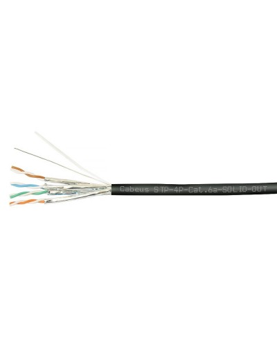 STP-4P-Cat.6a-SOLID-OUT-LSZH-UV (7198c). Кабель «витая пара» (LAN) для структурированных систем связи. CABEUS в Норильске