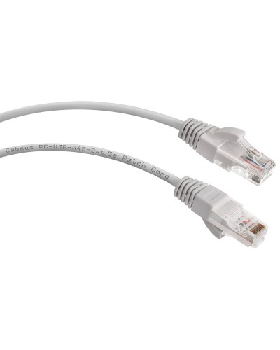 PC-UTP-RJ45-Cat.5e-0.5m (7210c), серый. Патч-корд медный. CABEUS в Норильске