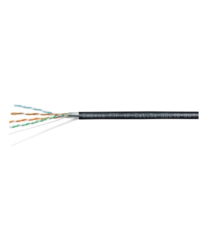 FTP-4P-Cat.5e-SOLID-OUT-LSZH-UV (7176c). Кабель «витая пара» (LAN) для структурированных систем связи. CABEUS в Норильске