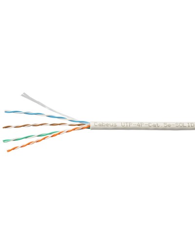 UTP-4P-Cat.5e-SOLID-LSZH-GY-LIGHT (9996c). Кабель «витая пара» (LAN) для структурированных систем связи. CABEUS в Норильске