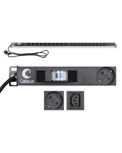 PDU-16-10S-10C13-B (9552c). Блок розеток. CABEUS в Норильске