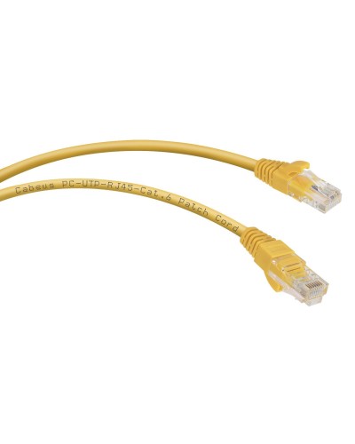 PC-UTP-RJ45-Cat.6-0.3m-YL (8703c), желтый. Патч-корд медный. CABEUS в Норильске