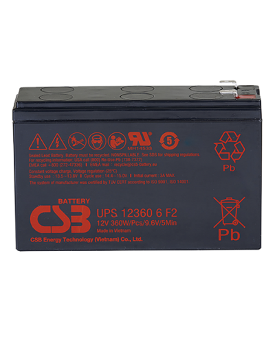 CSB UPS 123606. Аккумулятор герметичный свинцово-кислотный. CSB в Норильске