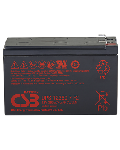 CSB UPS 123607. Аккумулятор герметичный свинцово-кислотный. CSB в Норильске