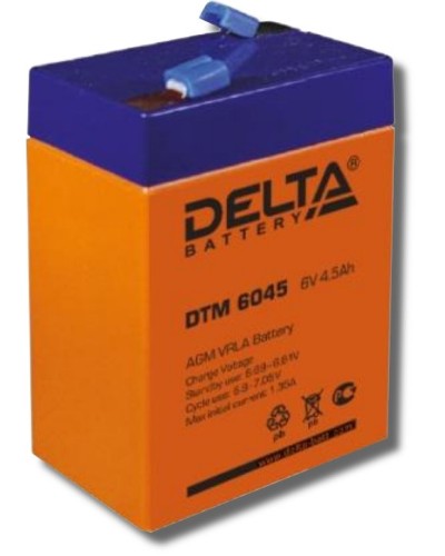 Delta DTM 6045. Аккумулятор герметичный свинцово-кислотный. Delta в Норильске