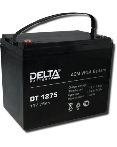 Delta DT 1275. Аккумулятор герметичный свинцово-кислотный. Delta в Норильске