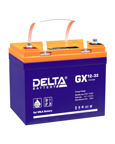Delta GX 12-33. Аккумулятор герметичный свинцово-кислотный. Delta в Норильске
