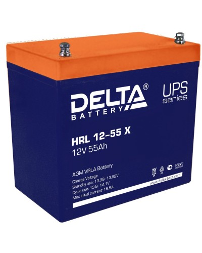 Delta HRL 12-55 X. Аккумулятор герметичный свинцово-кислотный. Delta в Норильске