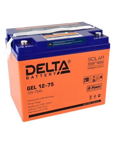 Delta GEL 12-75. Аккумулятор герметичный свинцово-кислотный. Delta в Норильске