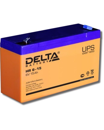 Delta HR 6-15. Аккумулятор герметичный свинцово-кислотный. Delta в Норильске