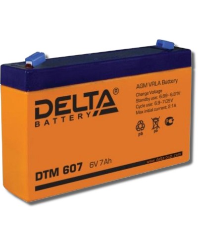Delta DTM 607. Аккумулятор герметичный свинцово-кислотный. Delta в Норильске
