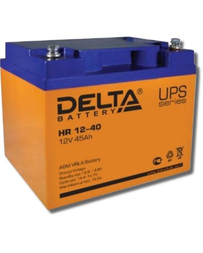 Delta HR 12-40. Аккумулятор герметичный свинцово-кислотный. Delta в Норильске