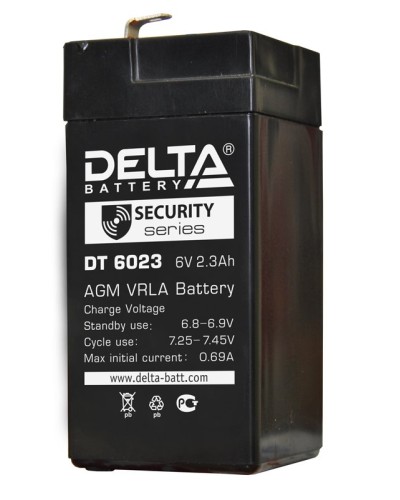 Delta DT 6023 (75мм). Аккумулятор герметичный свинцово-кислотный. Delta в Норильске