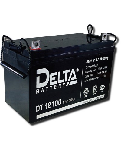 Delta DT 12100. Аккумулятор герметичный свинцово-кислотный. Delta в Норильске