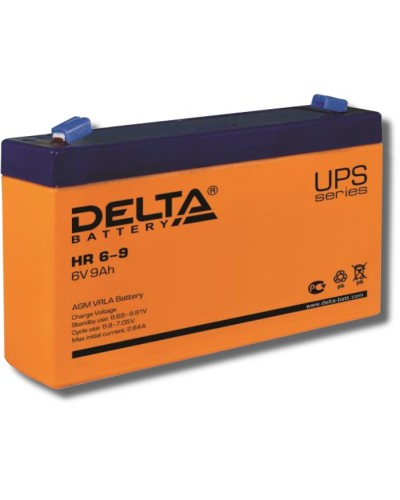 Delta HR 6-9. Аккумулятор герметичный свинцово-кислотный. Delta в Норильске