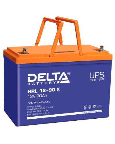 Delta HRL 12-90 X. Аккумулятор герметичный свинцово-кислотный. Delta в Норильске