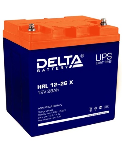 Delta HRL 12-26 X. Аккумулятор герметичный свинцово-кислотный. Delta в Норильске