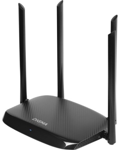 DWR-AC1202 AC1200 10/100/1000BASE-TX черный. Роутер беспроводной. Digma в Норильске