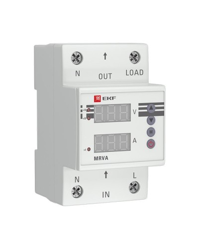 MRVA 25A PROxima (MRVA-25A). Реле напряжения и тока с дисплеем. EKF в Норильске