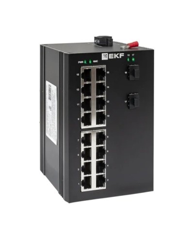 TSX-U-2GX/SFP-16GT. Промышленный неуправляемый коммутатор. EKF в Норильске