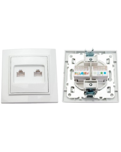 Минск Розетка RJ-45+Phone СП (ERK00-135-10). Розетка RJ-45+Phone СП. EKF в Норильске