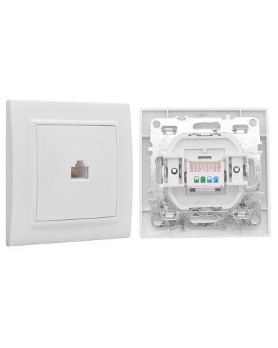 Минск Розетка RJ-45 1-местная СП (ERK01-035-10). Розетка RJ-45 1-местная СП. EKF в Норильске