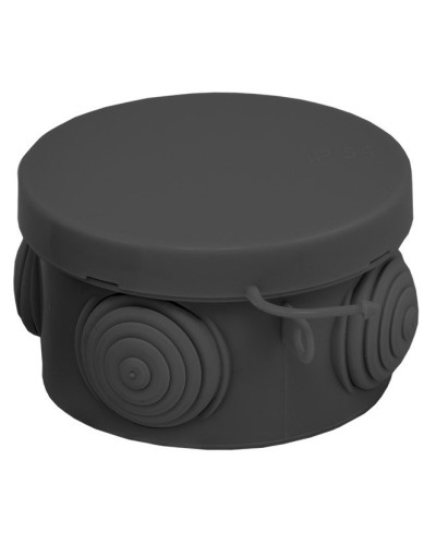 КМР-040-038 с крышкой (65х40) чёрная IP54 (plc-kmr-040-038-b). Коробка распределительная. EKF в Норильске