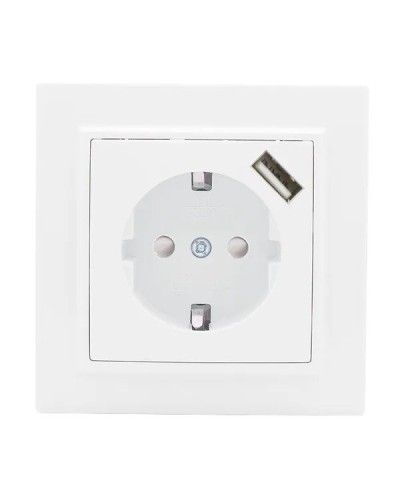 Минск Розетка 1-местная СП с/з 16А (ERR16-028-100-USB). Розетка 1-местная СП с/з 16А. EKF в Норильске