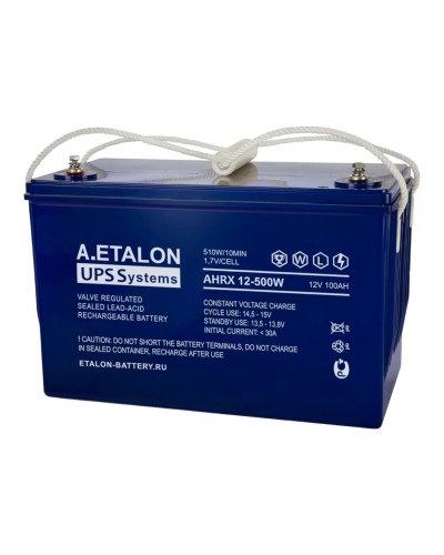 A.ETALON AHRX 12-500W (100). Аккумулятор герметичный свинцово-кислотный. ETALON в Норильске