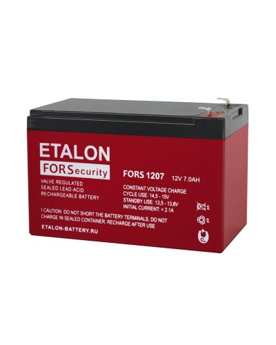 ETALON FORS 1207. Аккумулятор герметичный свинцово-кислотный. ETALON в Норильске