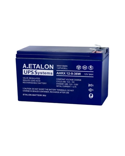 A.ETALON AHRX 12-9-36W. Аккумулятор герметичный свинцово-кислотный. ETALON в Норильске