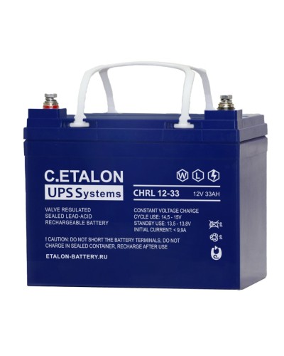 C.ETALON CHRL 12-33. Аккумулятор герметичный свинцово-кислотный. ETALON в Норильске