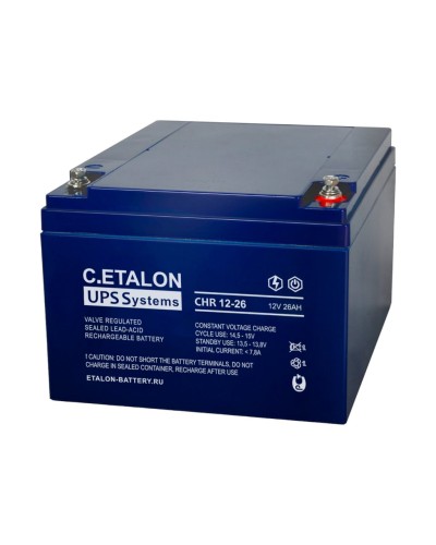 C.ETALON CHR 12-26. Аккумулятор герметичный свинцово-кислотный. ETALON в Норильске