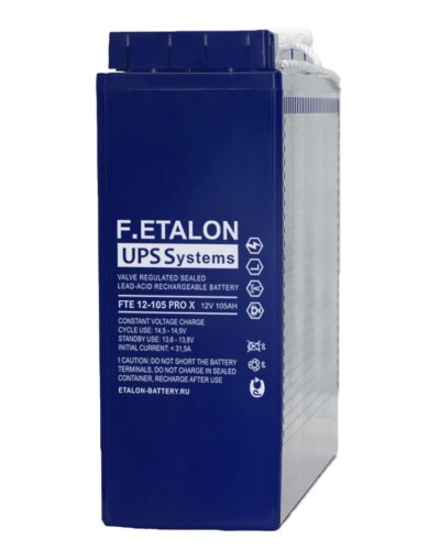 F.ETALON FTE 12-105 PRO X. Аккумулятор герметичный свинцово-кислотный. ETALON в Норильске