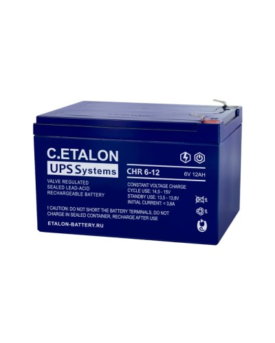 C.ETALON CHR 6-12. Аккумулятор герметичный свинцово-кислотный. ETALON в Норильске