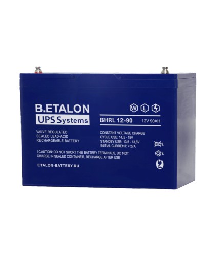 B.ETALON BHRL 12-90. Аккумулятор герметичный свинцово-кислотный. ETALON в Норильске