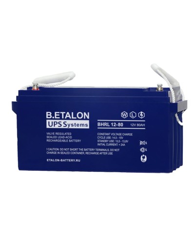 B.ETALON BHRL 12-80. Аккумулятор герметичный свинцово-кислотный. ETALON в Норильске
