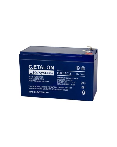 C.ETALON CHR 12-7,2. Аккумулятор герметичный свинцово-кислотный. ETALON в Норильске