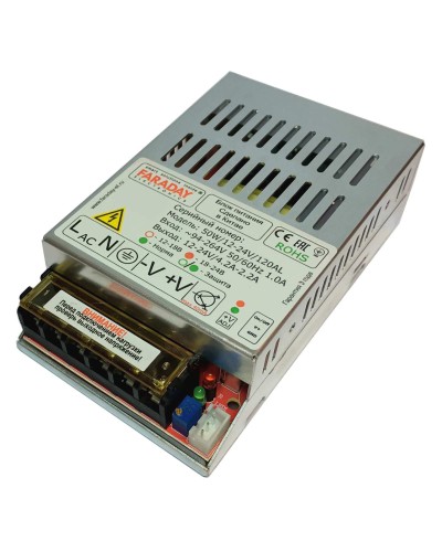 50W/12-24V/120AL. Импульсный блок питания. FARADAY в Норильске