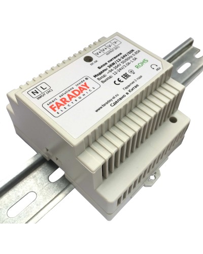 36W/12-24V/DIN. Блок питания. FARADAY в Норильске