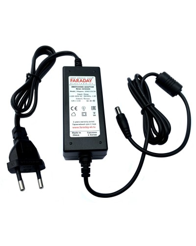 24W/12V/2A. Импульсный блок питания в пластиковом корпусе. FARADAY в Норильске