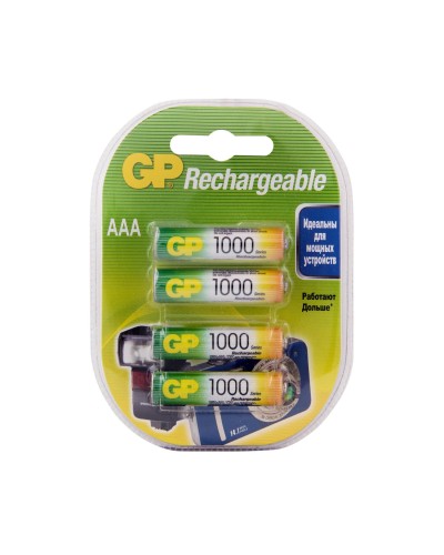 GP 100AAAHC AAA (GP 100AAAHC-2DECRC4), упак. 4 шт.. Перезаряжаемые аккумуляторы. GP Batteries в Норильске