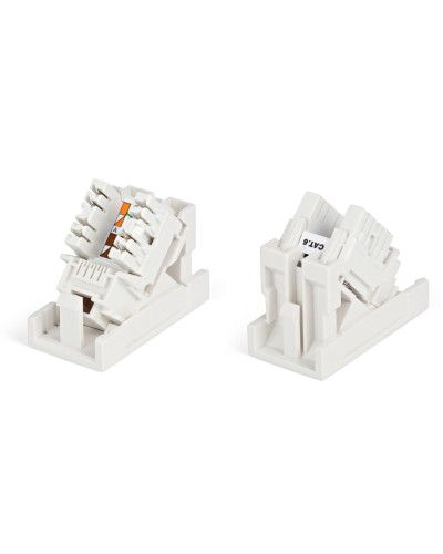 SIP2K-C6-M45-22.5. Вставка 45x22,5 с наклонным модулем RJ-45 категории 6. Hyperline в Норильске